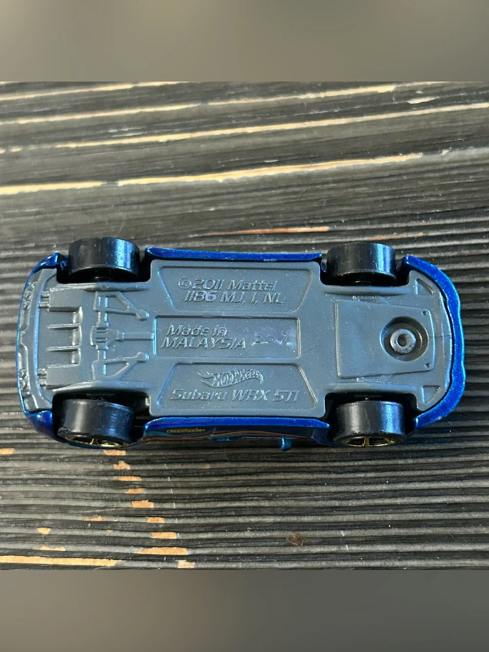 2011 Hotwheels Subaru WRX-STI Made In Malaysia Mattel
